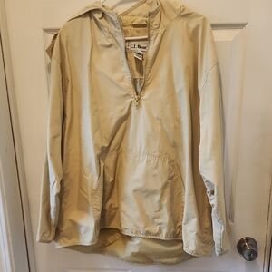 L.L. Bean Light Tan Hooded Pullover